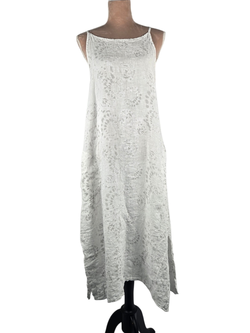 Lungo L'Arno Linen Maxi Dress Ivory Size L